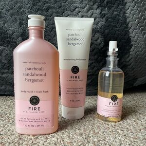 3pc Bath and Body Works Fire Aromatherapy set